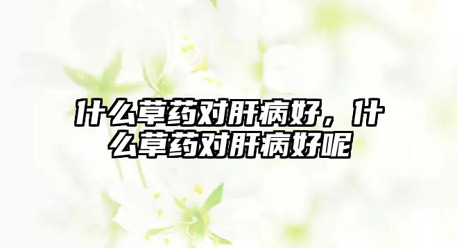 什么草藥對(duì)肝病好，什么草藥對(duì)肝病好呢